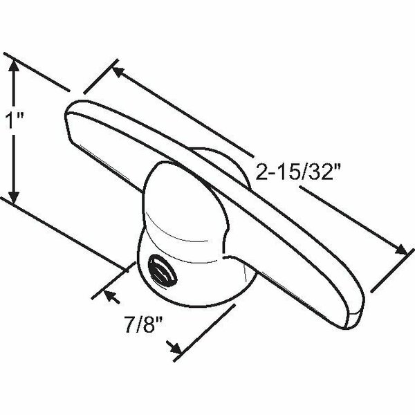 Strybuc Crank Handle Champagne 37-124CH